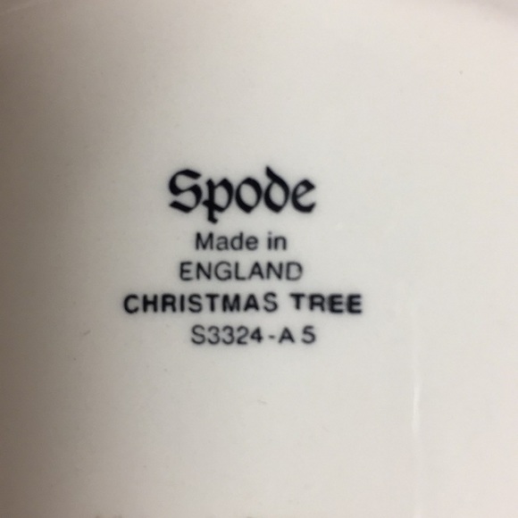 Spode Christmas Tree Salad Plate - Picture 2 of 2